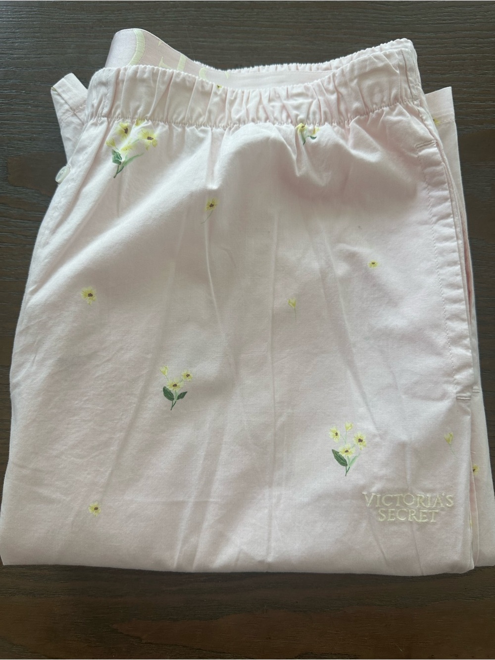 Victoria's Secret Pale Pink Floral Lounge Pants